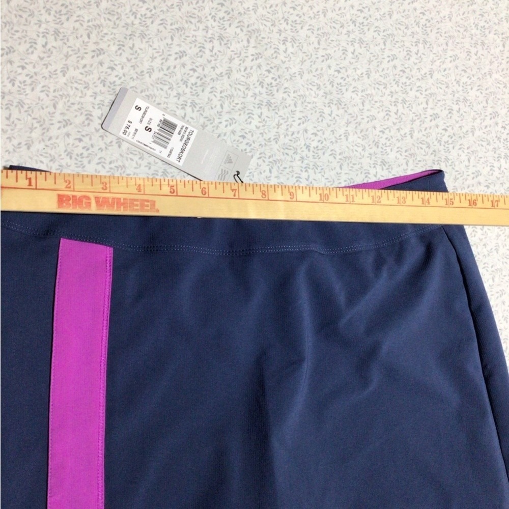 NWT Adidas Women's‎ Tour Geo Golf Skort Navy Purple Small - Picture 9 of 9
